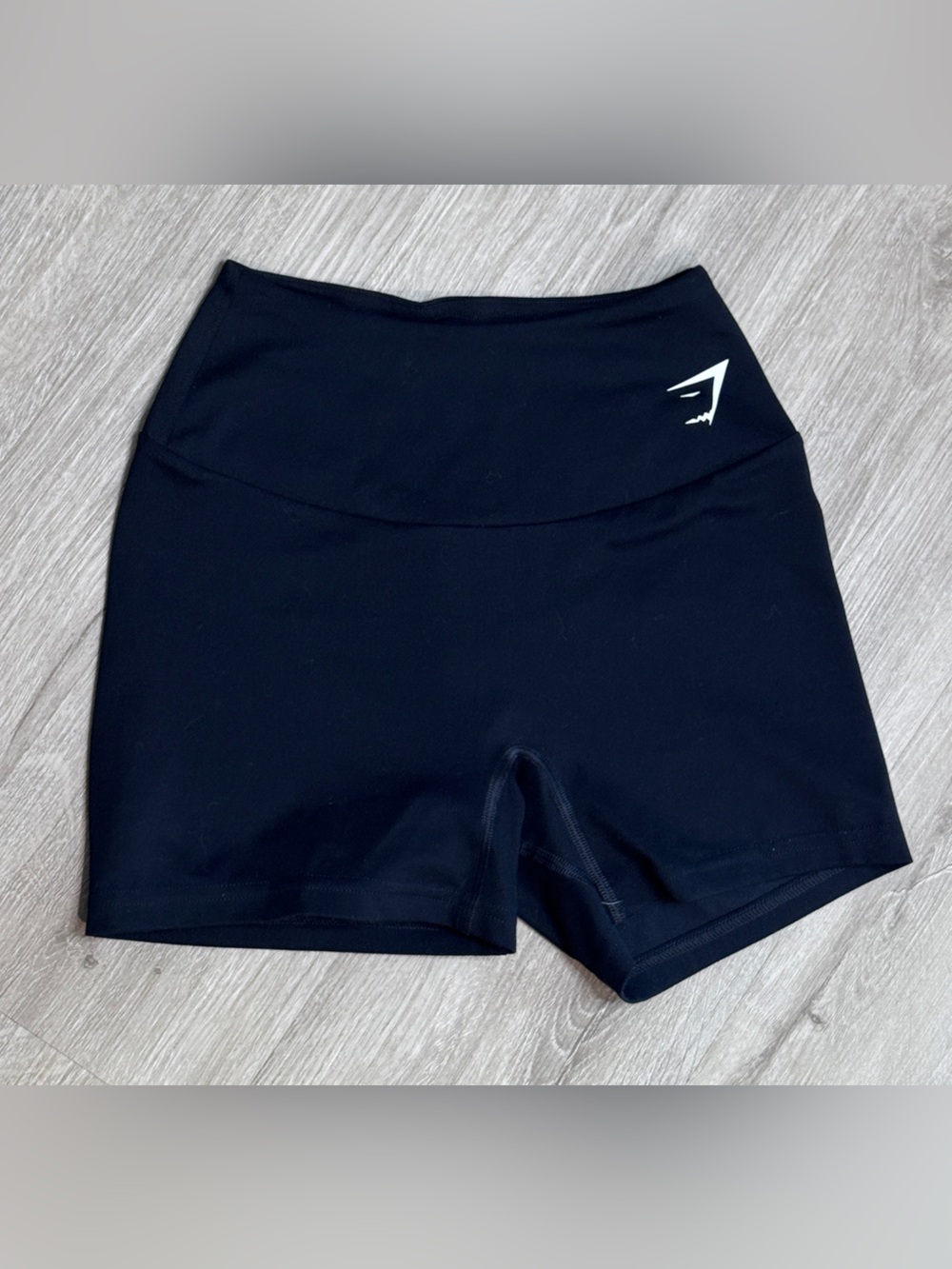 Gymshark Women's Black High-Waist Athletic Shorts